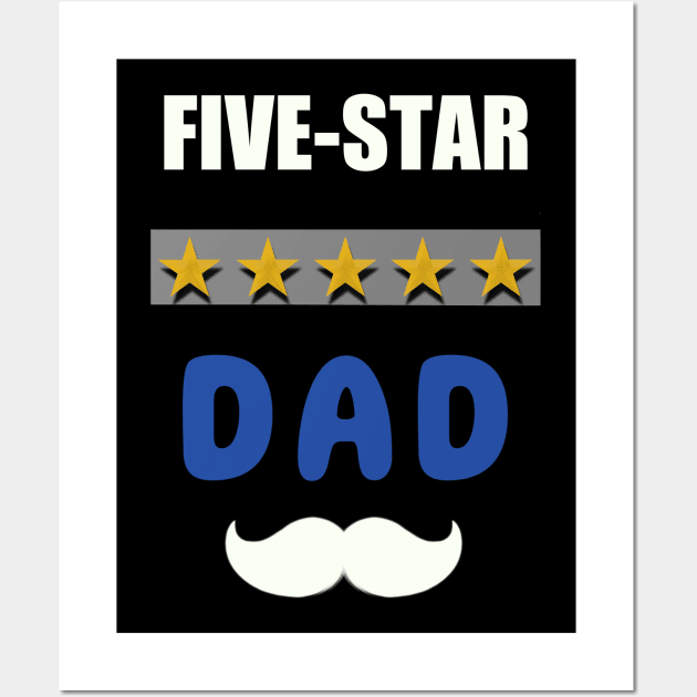 Five star dad Wall Art by Gingerbrunette